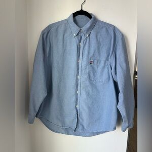 Vintage Women Ralph Lauren Light Blue Button-Down Shirt